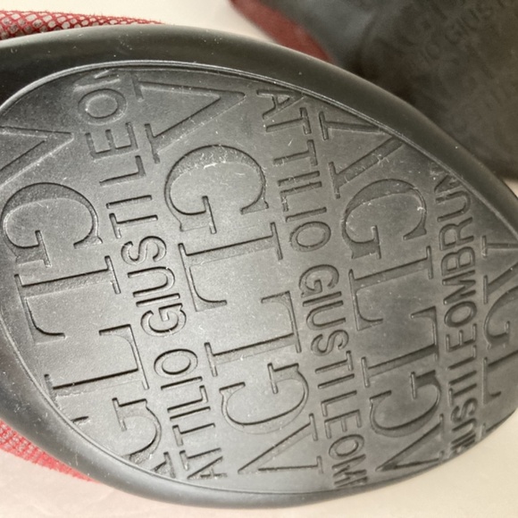 AGL Attilio Giusti Leombruni Ballet Flats Women’s 37 US 7 Burgundy Cap Toe EUC - Picture 14 of 15